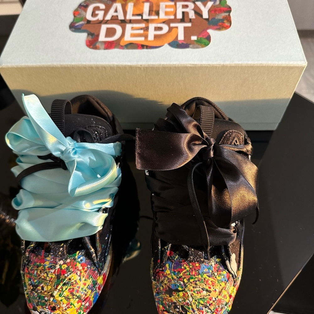 Authentic Lanvin x Gallery Dept Sneakers in hand-painted calfskin leather